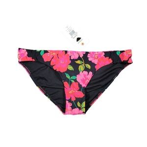 Billabong Lowrider Sweet Song Full Coverage floral bikini bottoms sz M - NWT